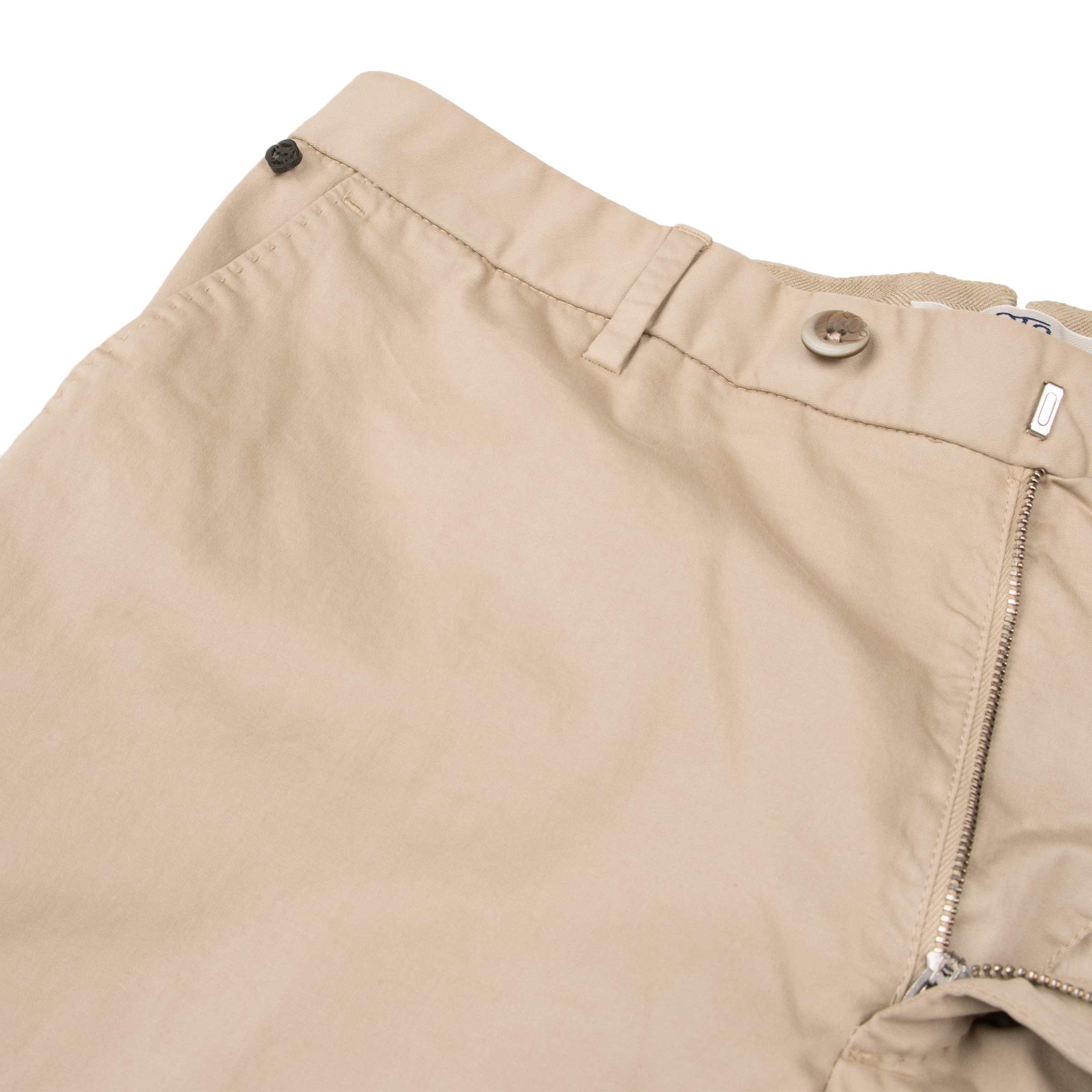 Beige Stretch Cotton Twill Slim Fit Chinos CASUAL TROUSERS Robert Old