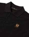 Belstaff - Black Cotton Long Sleeve Polo Shirt RUGBY/LS POLOS Belstaff
