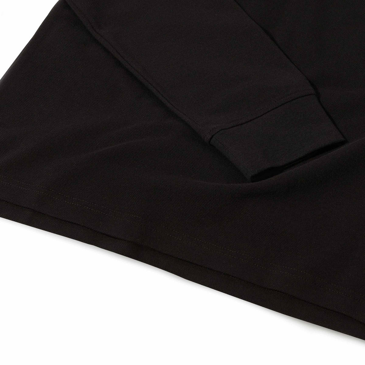 Belstaff - Black Cotton Long Sleeve Polo Shirt RUGBY/LS POLOS Belstaff