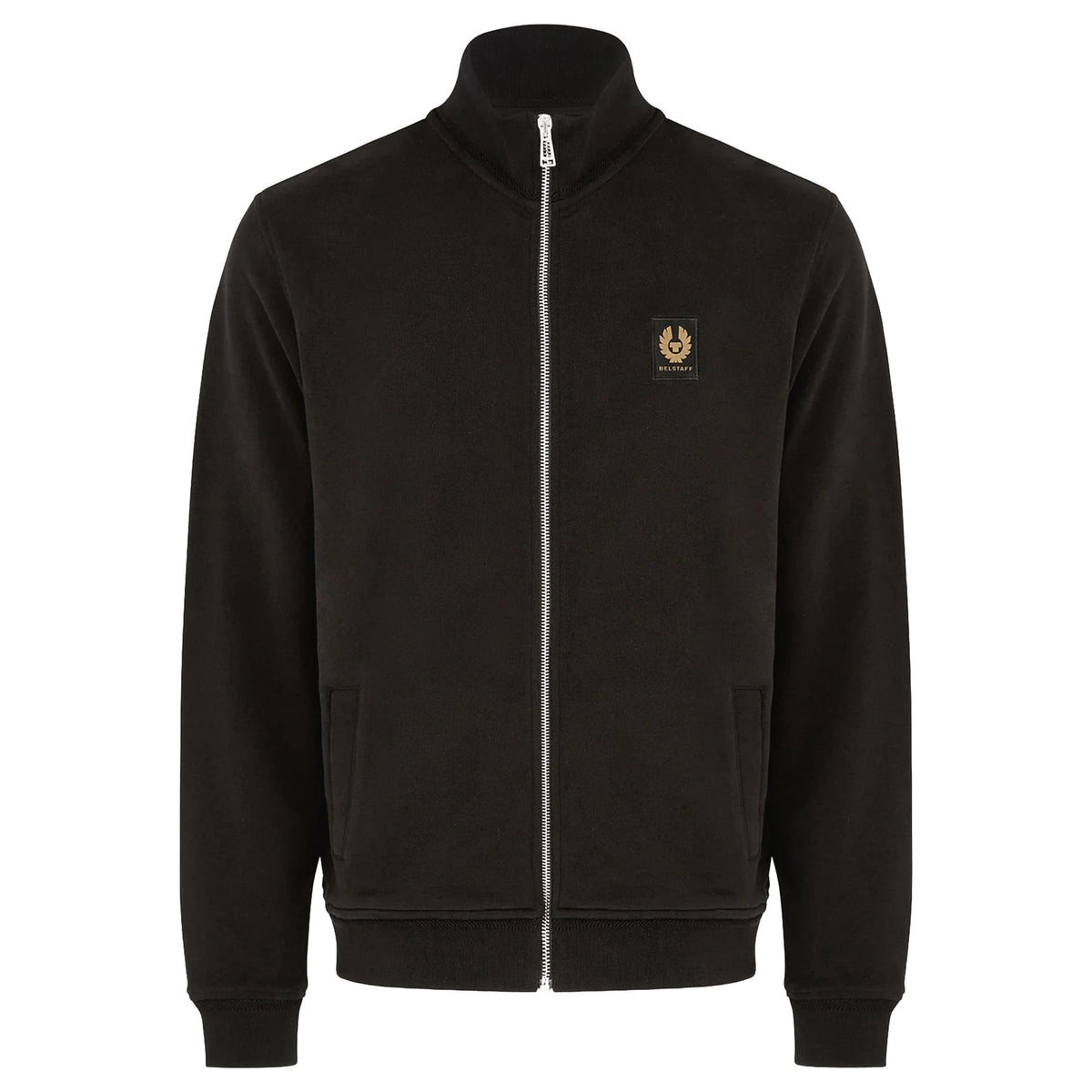 Belstaff - Black Full Zip Cotton Full Zip Fleece SWEATS Belstaff