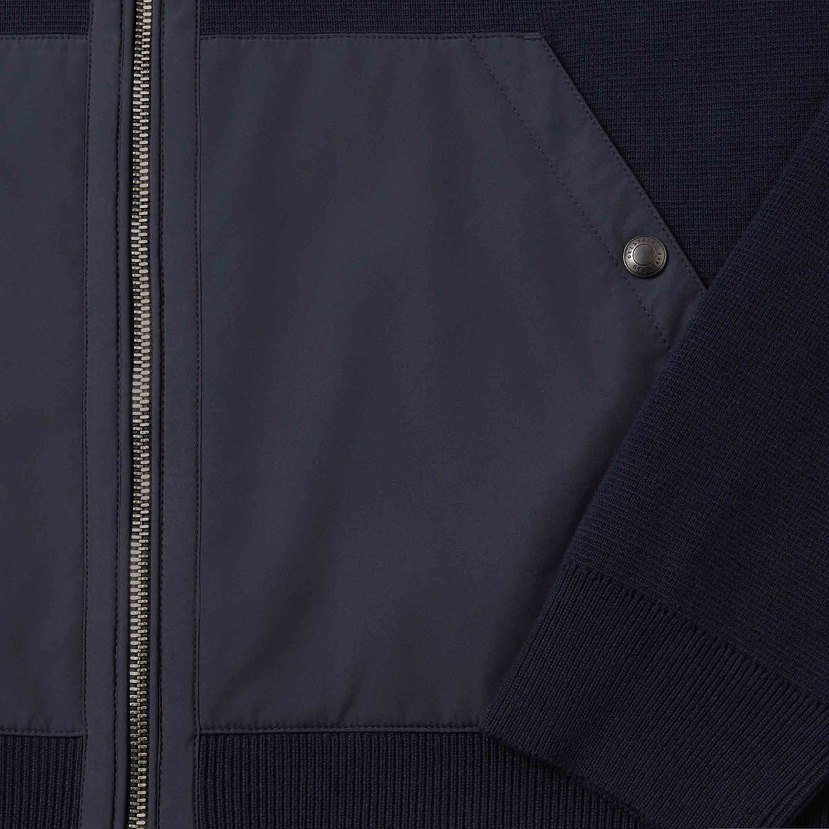 Belstaff - Dark Ink View Hooded Full Zip Sweater KNITWEAR Belstaff