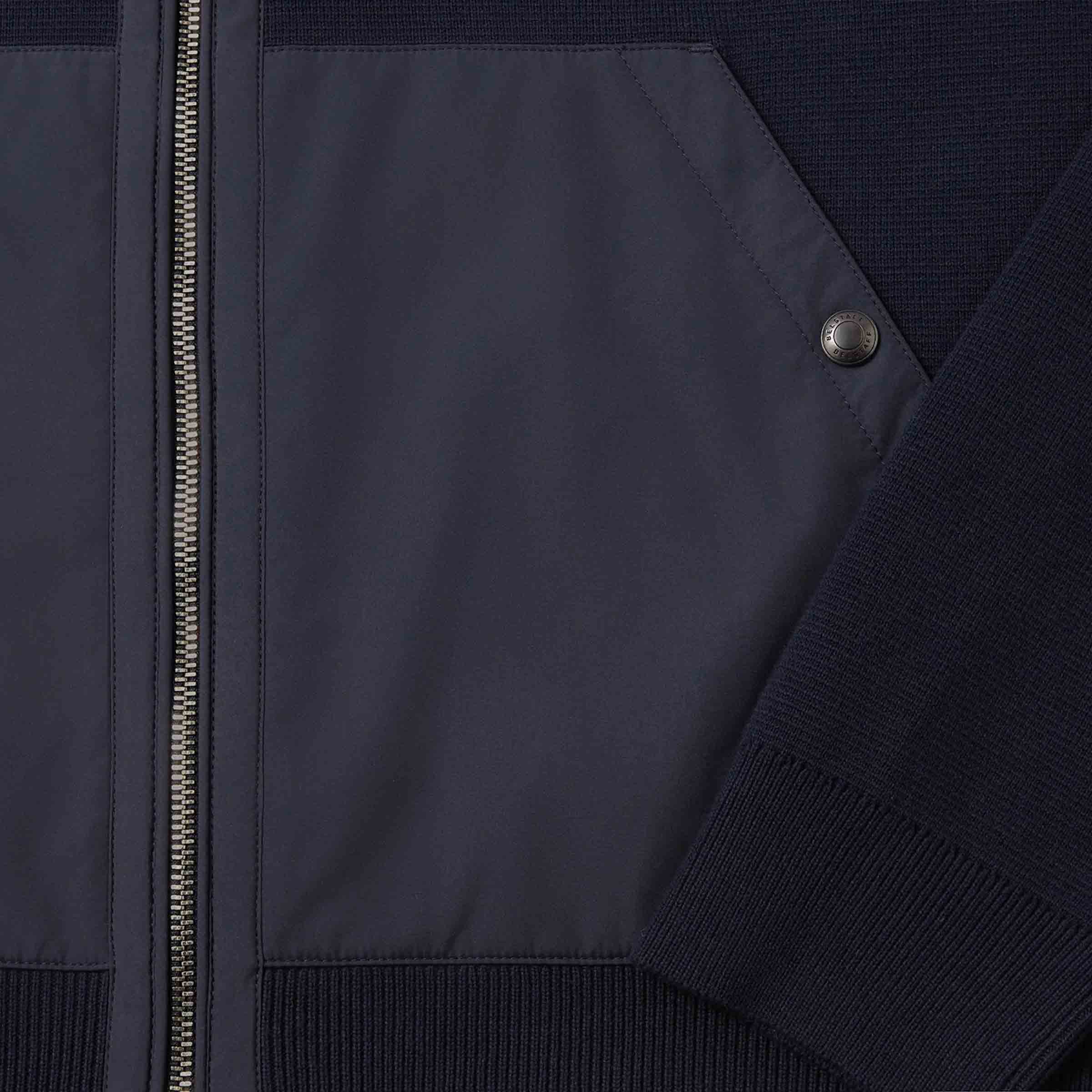 Belstaff - Dark Ink View Hooded Full Zip Sweater KNITWEAR Belstaff