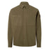 Belstaff - Khaki Green Outpost Cotton Herringbone Shirt L/S SHIRTS Belstaff