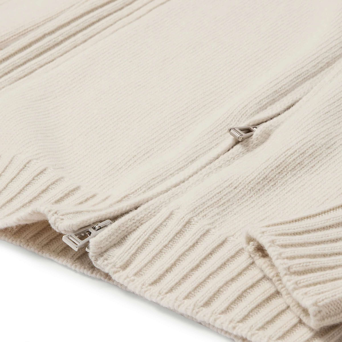 Belstaff - Pale Stone Watch Quarter Zip Lambswool Sweater KNITWEAR Belstaff