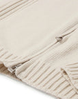 Belstaff - Pale Stone Watch Quarter Zip Lambswool Sweater KNITWEAR Belstaff