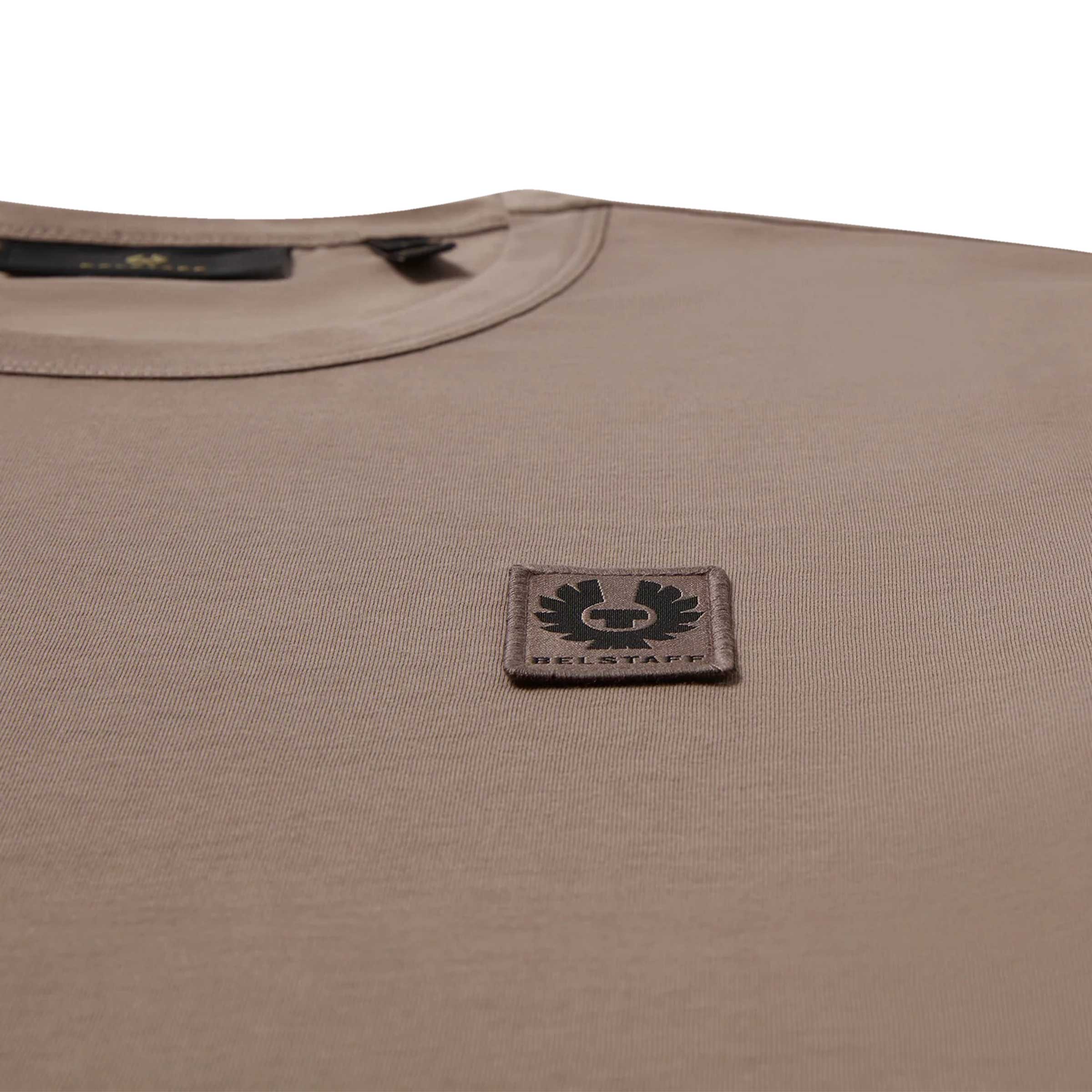 Belstaff - Asphalt Brown Jersey Cotton T-shirt TEE SHIRTS Belstaff