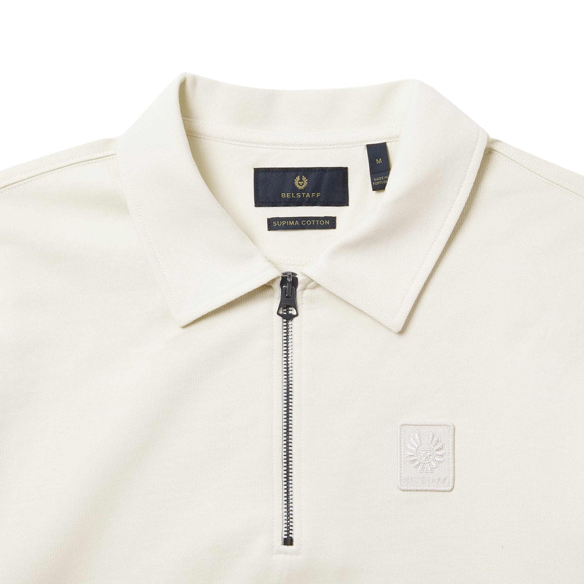Belstaff - Silver Birch Curator Supima Cotton Collared Sweatshirt SWEATS Belstaff