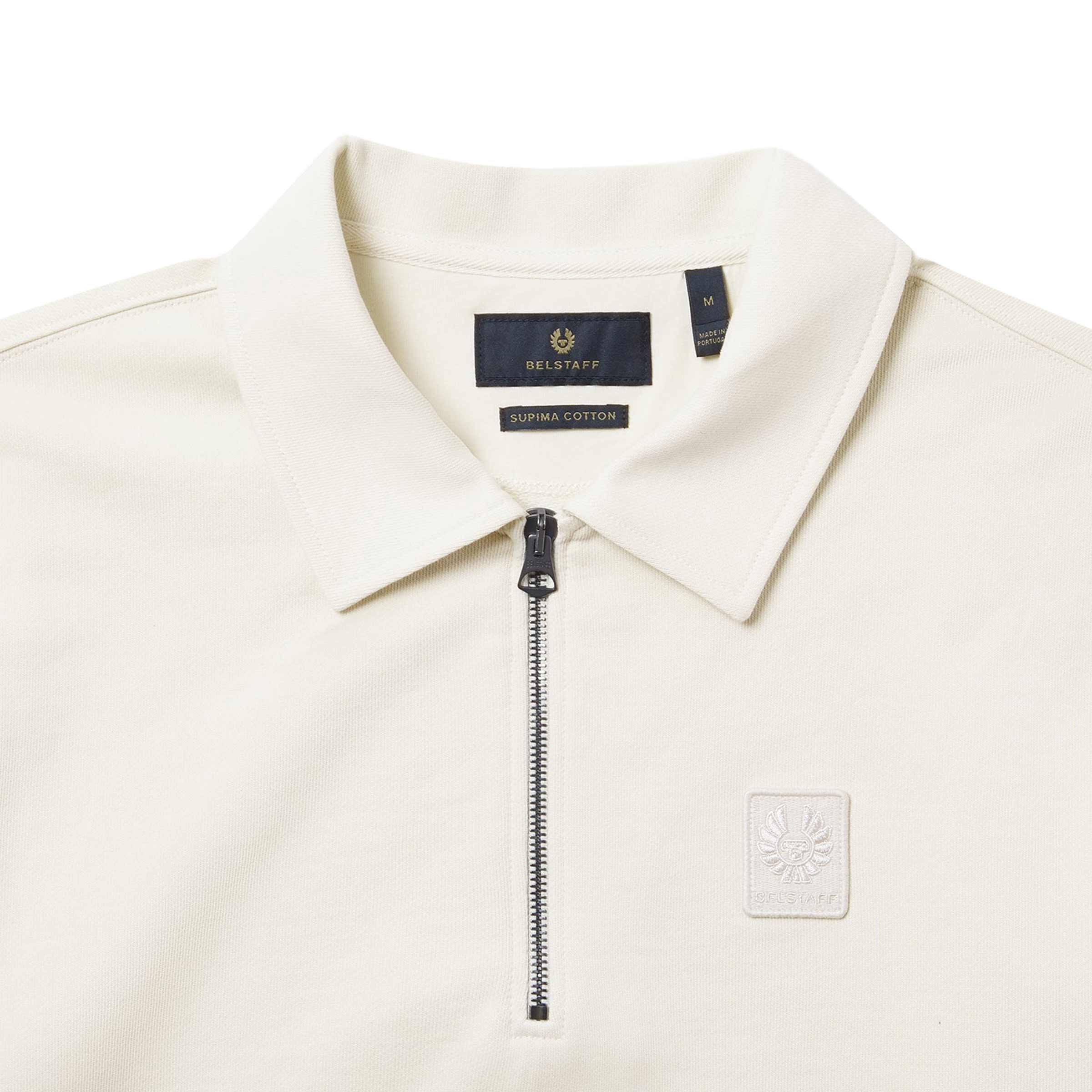 Belstaff - Silver Birch Curator Supima Cotton Collared Sweatshirt SWEATS Belstaff