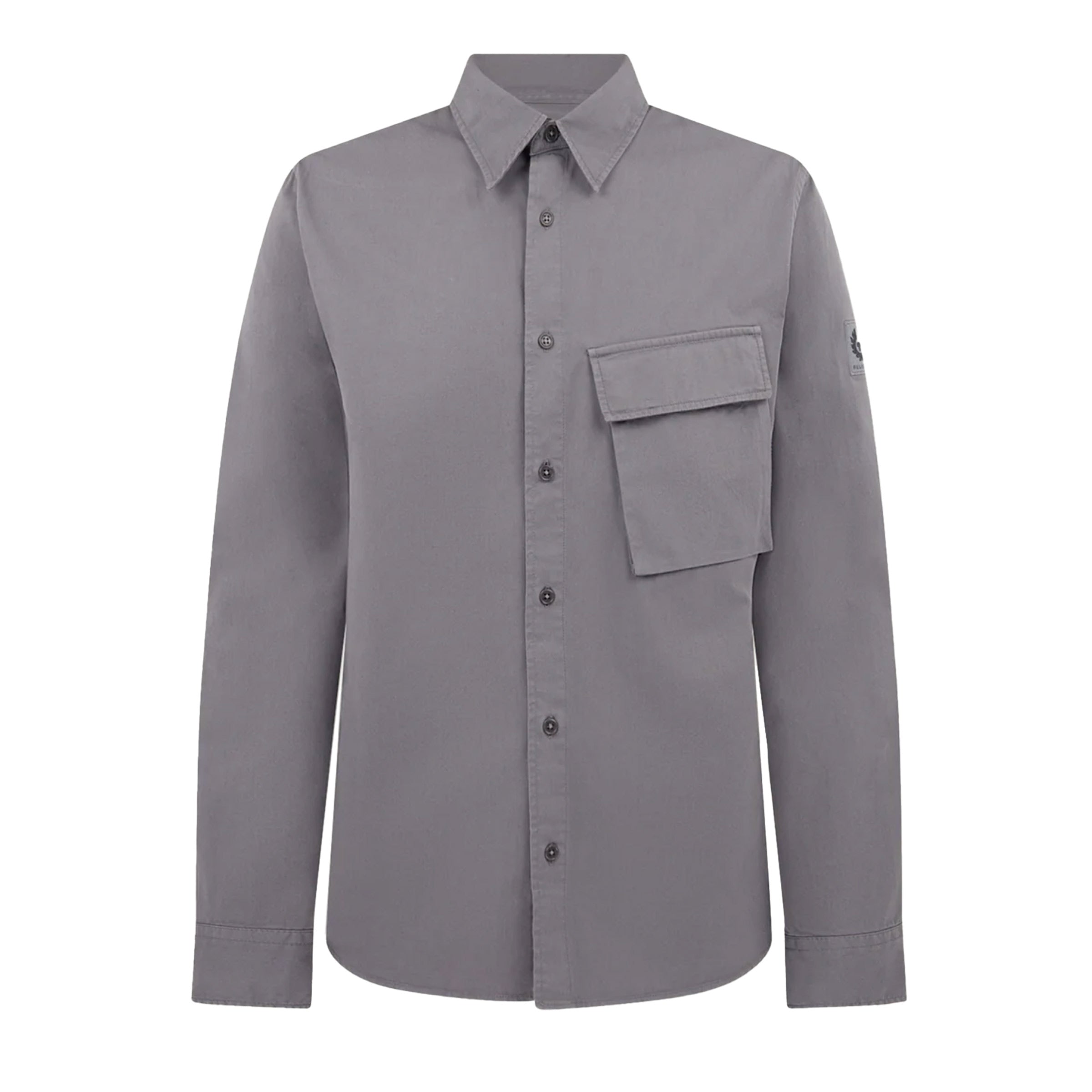 Belstaff - Tornado Grey 'Scale' Cotton Shirt L/S SHIRTS Belstaff