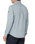 Belstaff - Quarry Blue Scale Cotton Long Sleeve Shirt L/S SHIRTS Belstaff