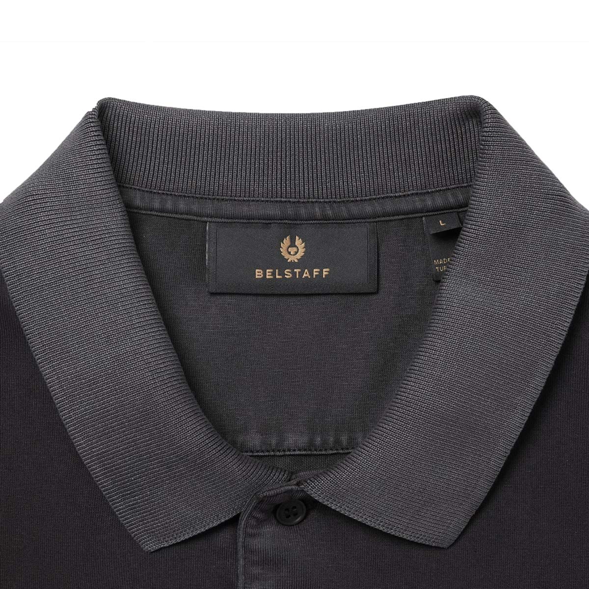 Belstaff - Black Hockley Cotton Jersey Polo Shirt S/S POLOS Belstaff