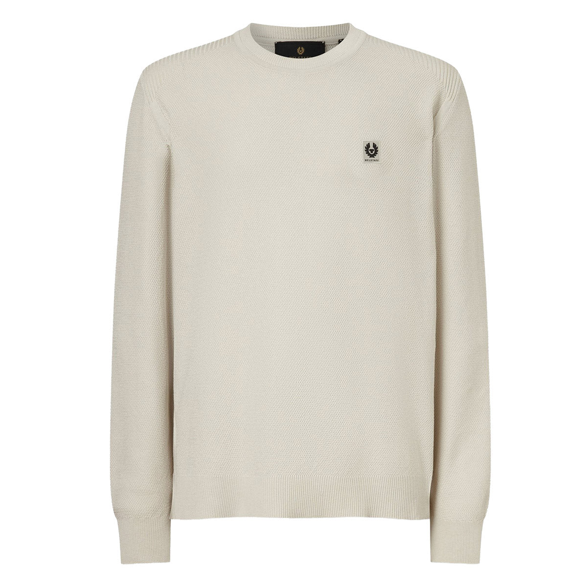 Belstaff - Silver Birch Coast Knitted Silk &amp; Cotton Jumper KNITWEAR Belstaff