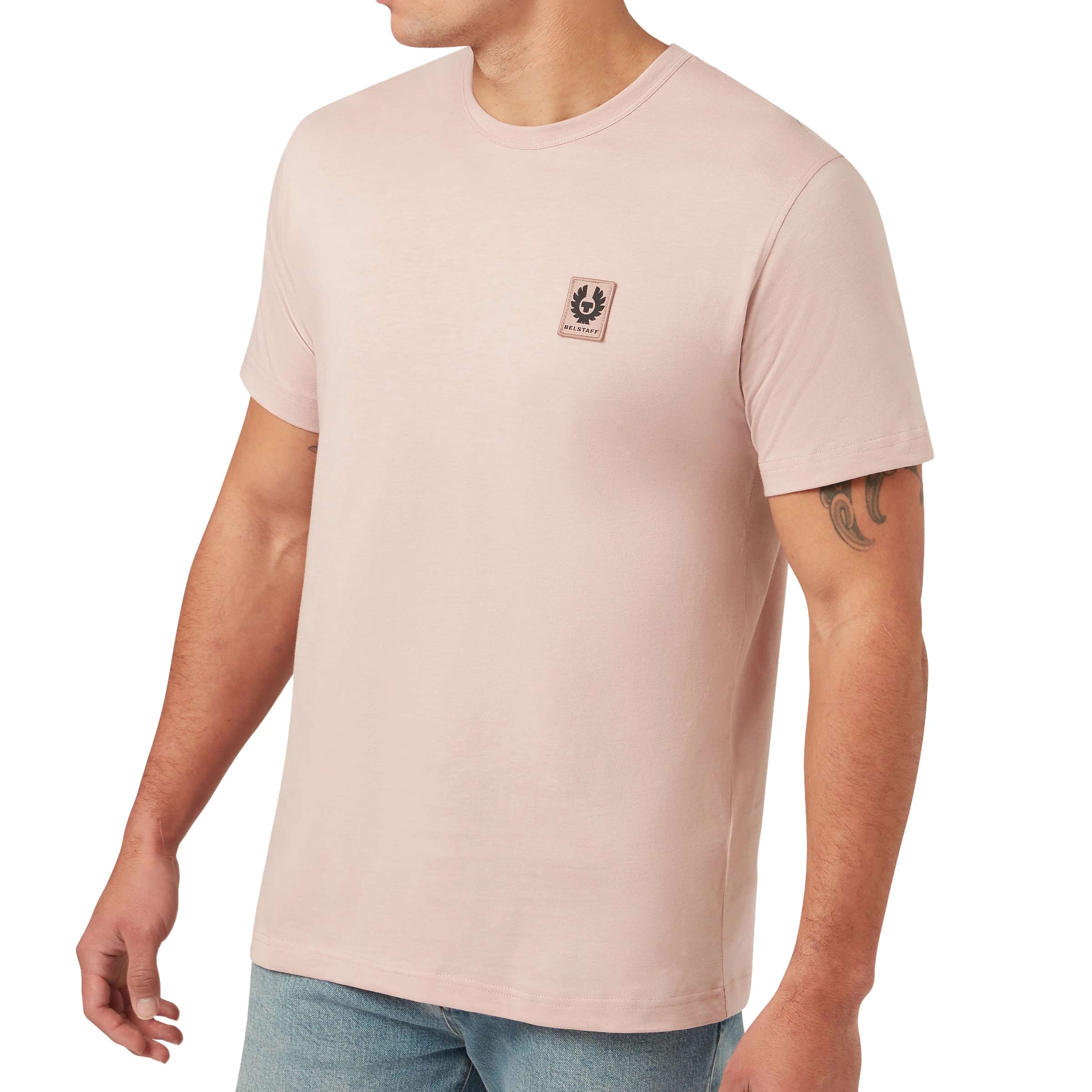 Belstaff - Dusk Pink Jersey Cotton T-shirt TEE SHIRTS Belstaff