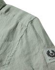 Belstaff - Lichen Green Garment Dyed Linen Scale Shirt