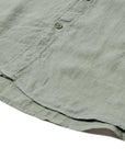 Belstaff - Lichen Green Garment Dyed Linen Scale Shirt