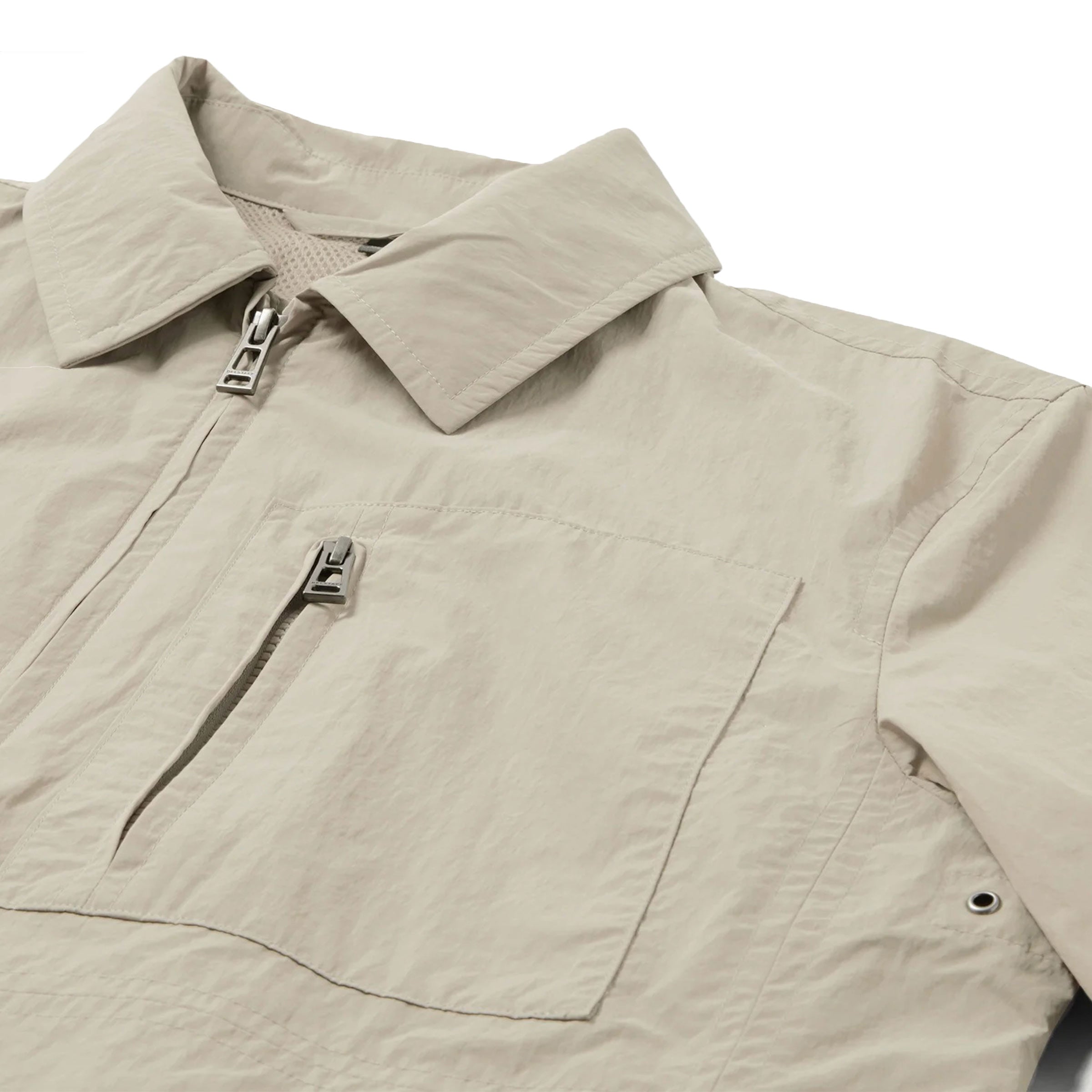 Belstaff - Dark Sand Grid Overshirt Jacket BLOUSONS Belstaff