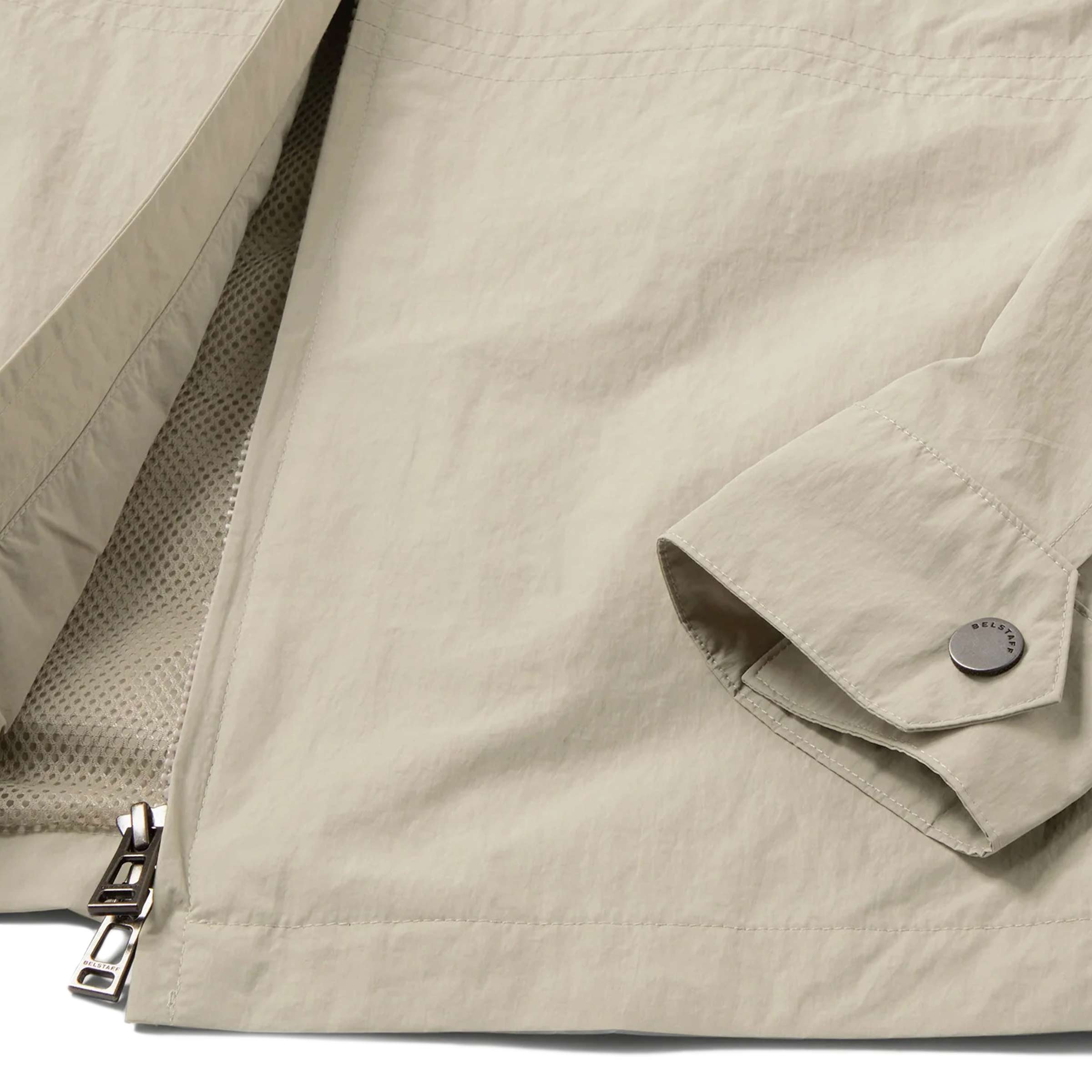 Belstaff - Dark Sand Grid Overshirt Jacket BLOUSONS Belstaff