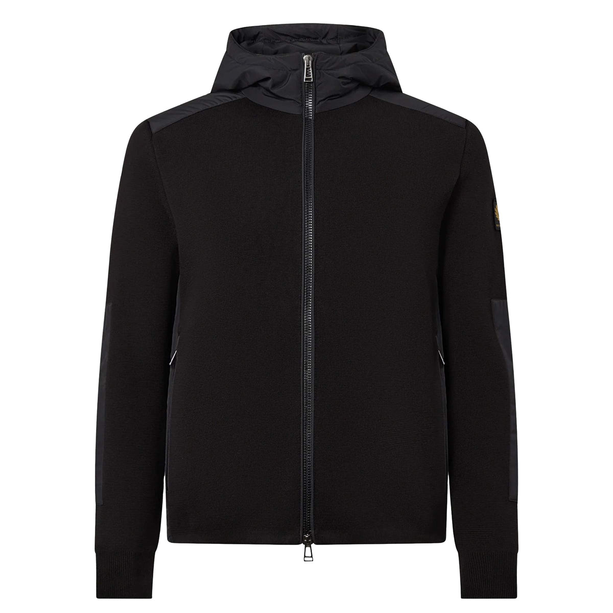 Belstaff - Black Console Mixed Media Cotton Jacket BLOUSONS Belstaff