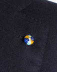 Belvest - Navy 'Natural Soft' Handcrafted Super 120s Wool Suit SUITS Belvest