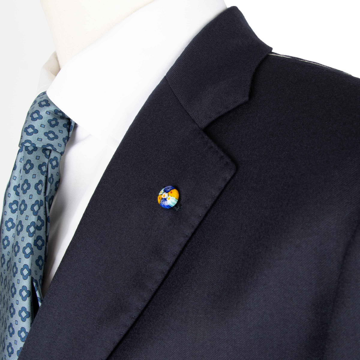 Belvest - Navy 'Natural Soft' Handcrafted Super 120s Wool Suit SUITS Belvest