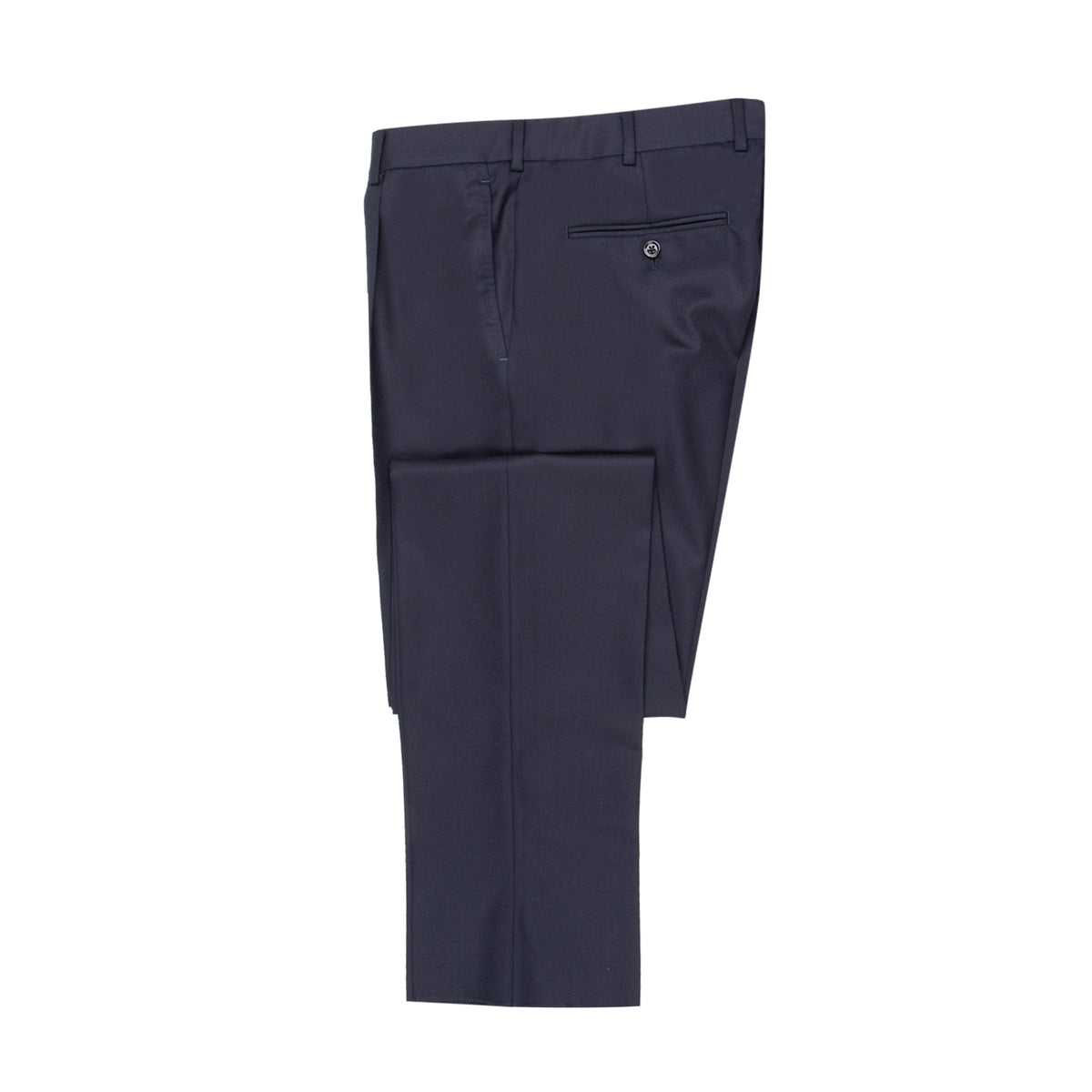 Belvest - Navy 'Natural Soft' Handcrafted Super 120s Wool Suit SUITS Belvest