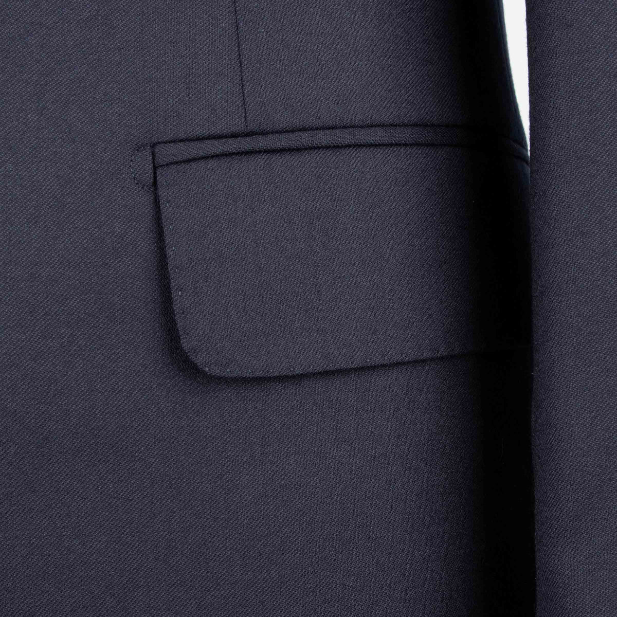 Belvest - Navy 'Natural Soft' Handcrafted Super 120s Wool Suit SUITS Belvest