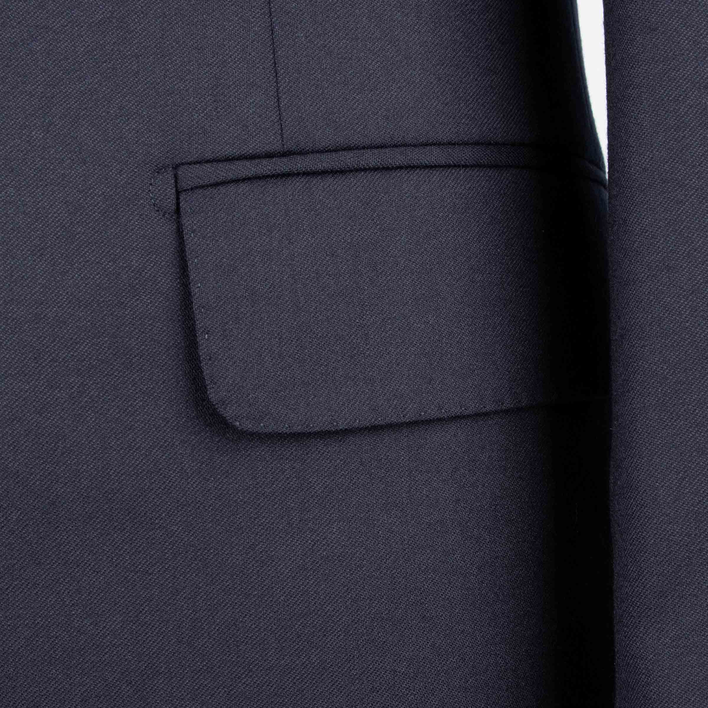 Belvest - Navy &#39;Natural Soft&#39; Handcrafted Super 120s Wool Suit SUITS Belvest
