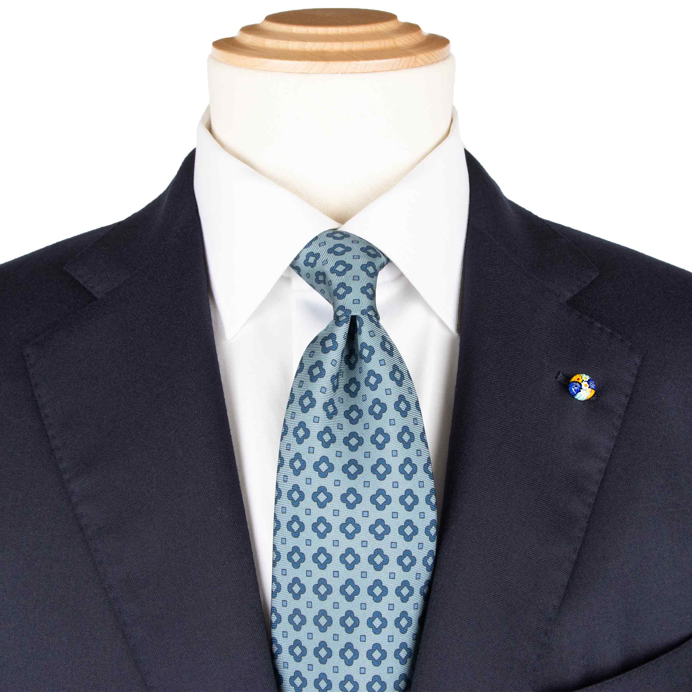 Belvest - Navy 'Natural Soft' Handcrafted Super 120s Wool Suit SUITS Belvest