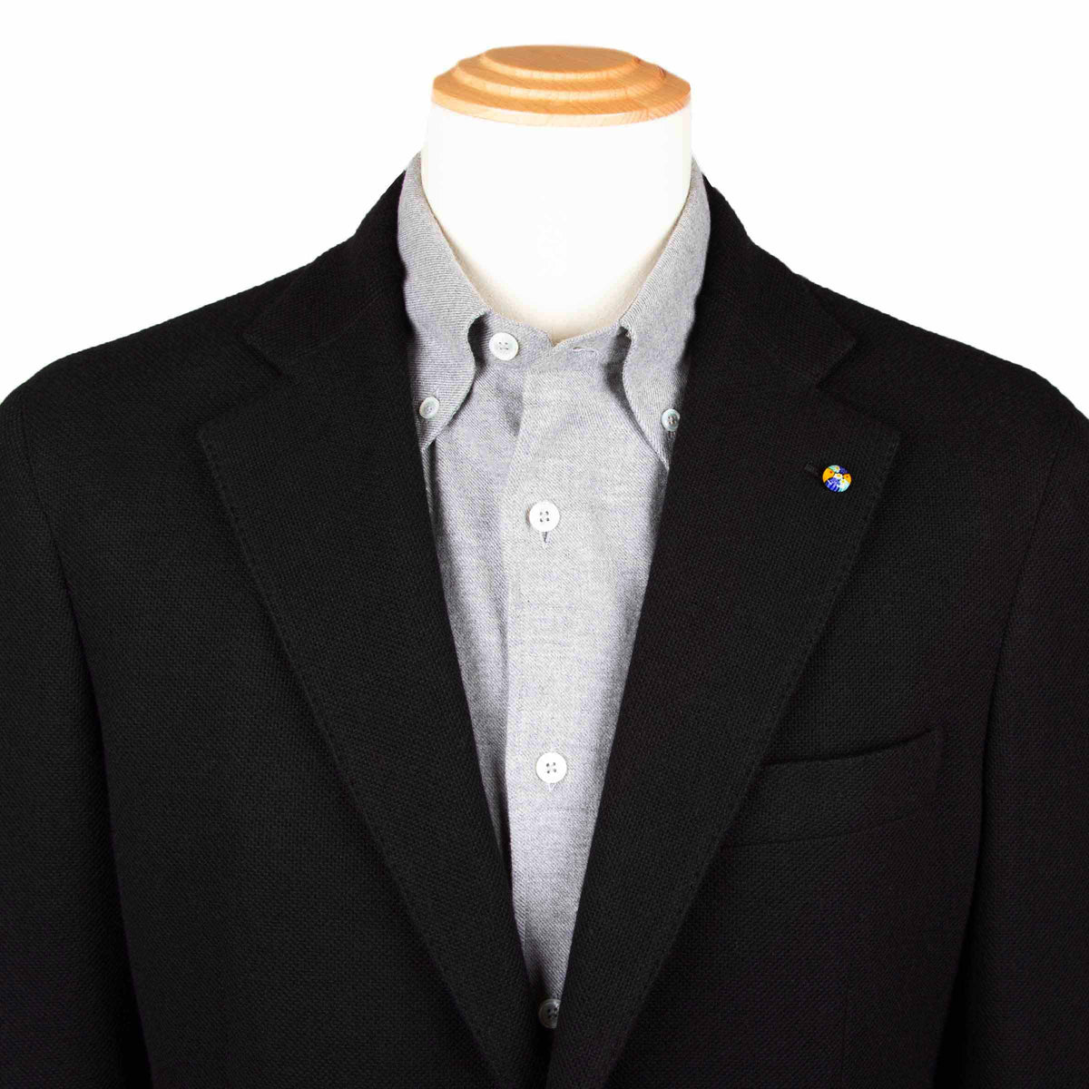 Belvest - Black 'Jacket in a Box' Pure Cashmere Jersey Jacket JACKETS Belvest