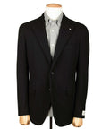 Belvest - Black 'Jacket in a Box' Pure Cashmere Jersey Jacket JACKETS Belvest