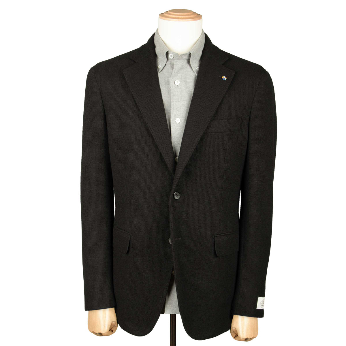 Belvest - Black 'Jacket in a Box' Cashmere Jersey Jacket JACKETS Belvest