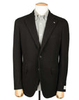 Belvest - Black 'Jacket in a Box' Cashmere Jersey Jacket JACKETS Belvest
