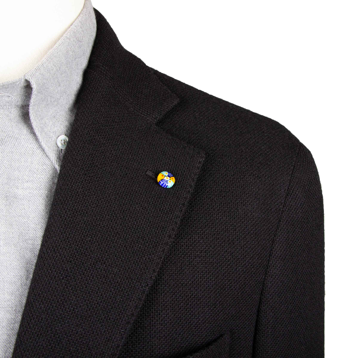 Belvest - Black 'Jacket in a Box' Cashmere Jersey Jacket JACKETS Belvest
