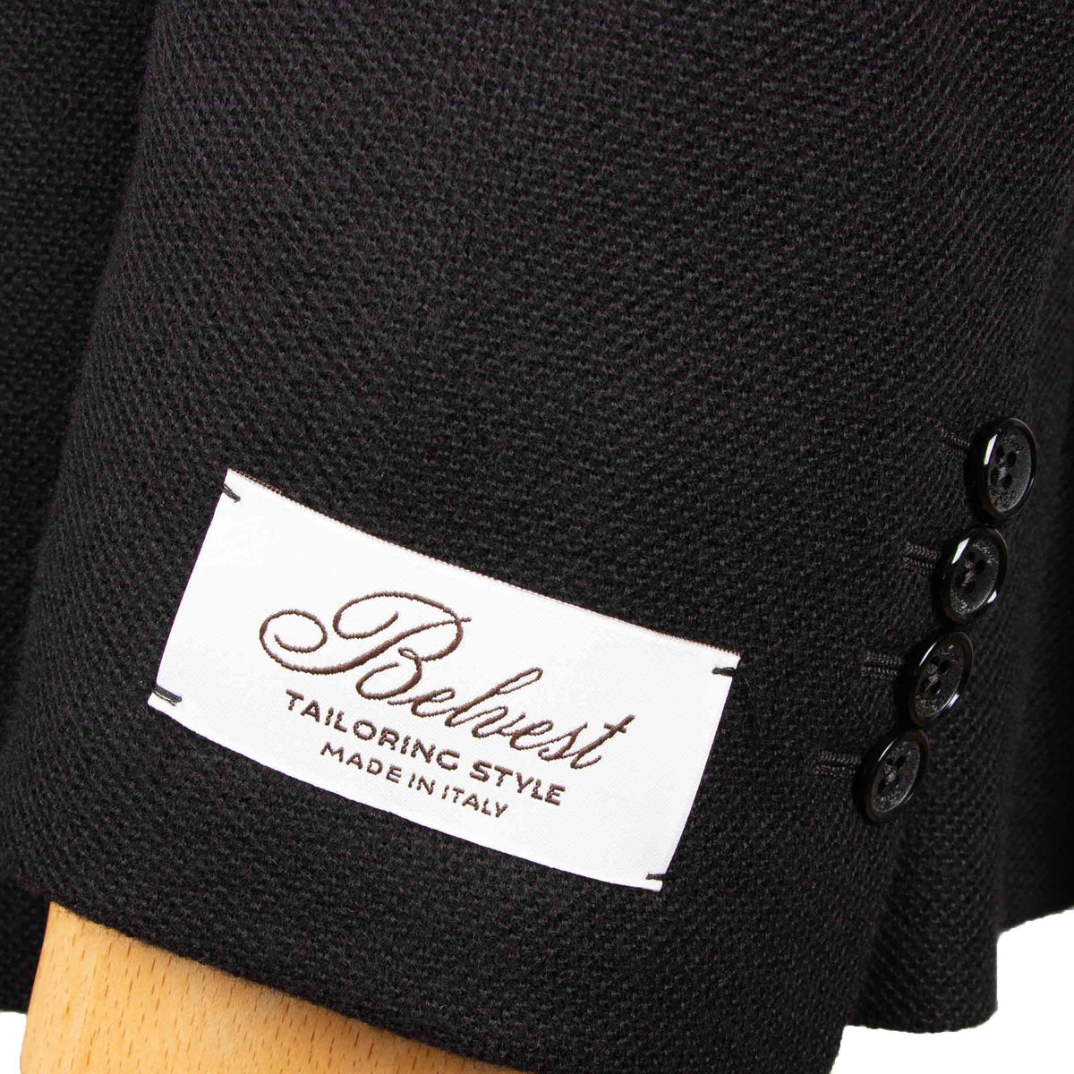 Belvest - Black 'Jacket in a Box' Cashmere Jersey Jacket JACKETS Belvest