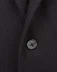 Belvest - Black 'Jacket in a Box' Cashmere Jersey Jacket JACKETS Belvest
