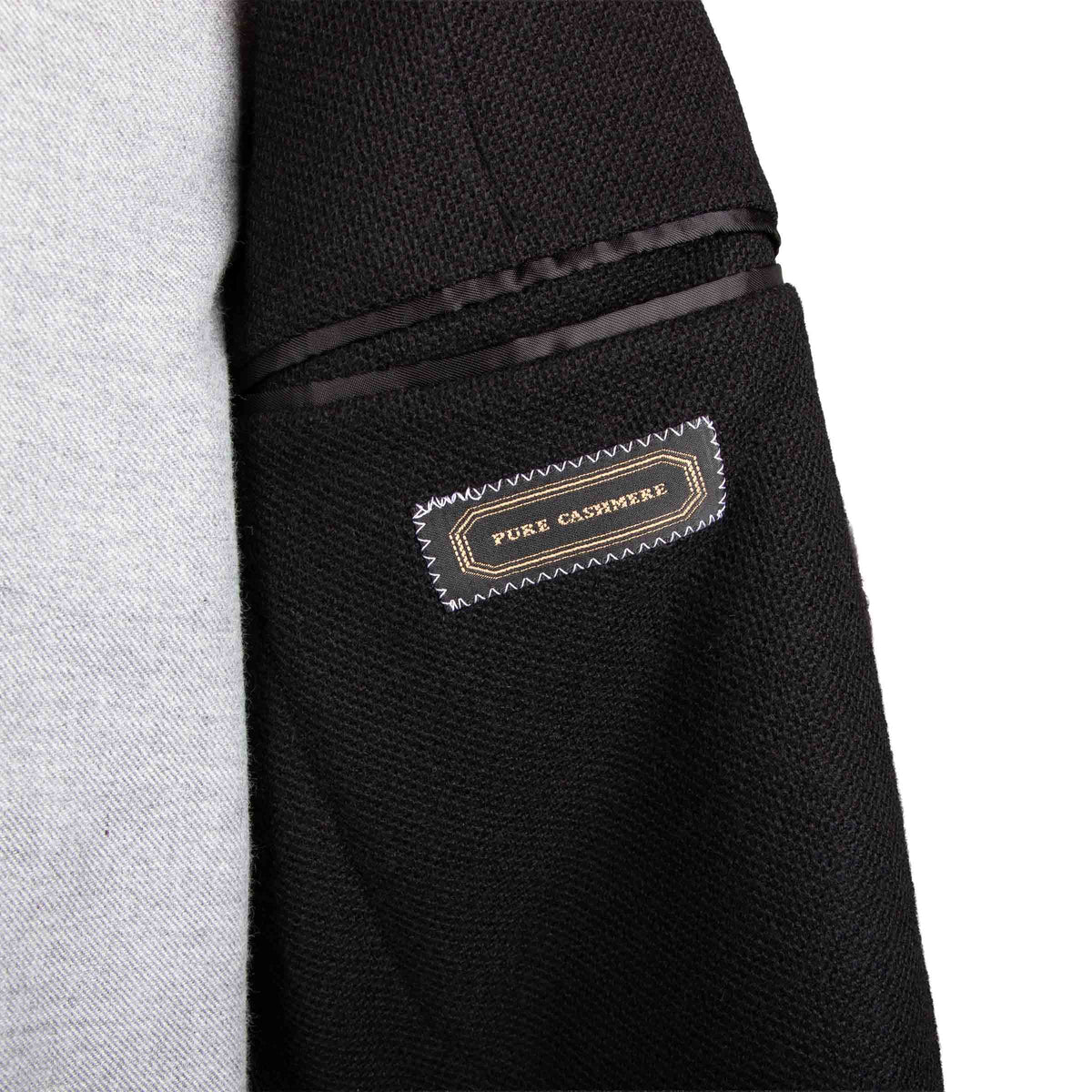 Belvest - Black 'Jacket in a Box' Cashmere Jersey Jacket JACKETS Belvest