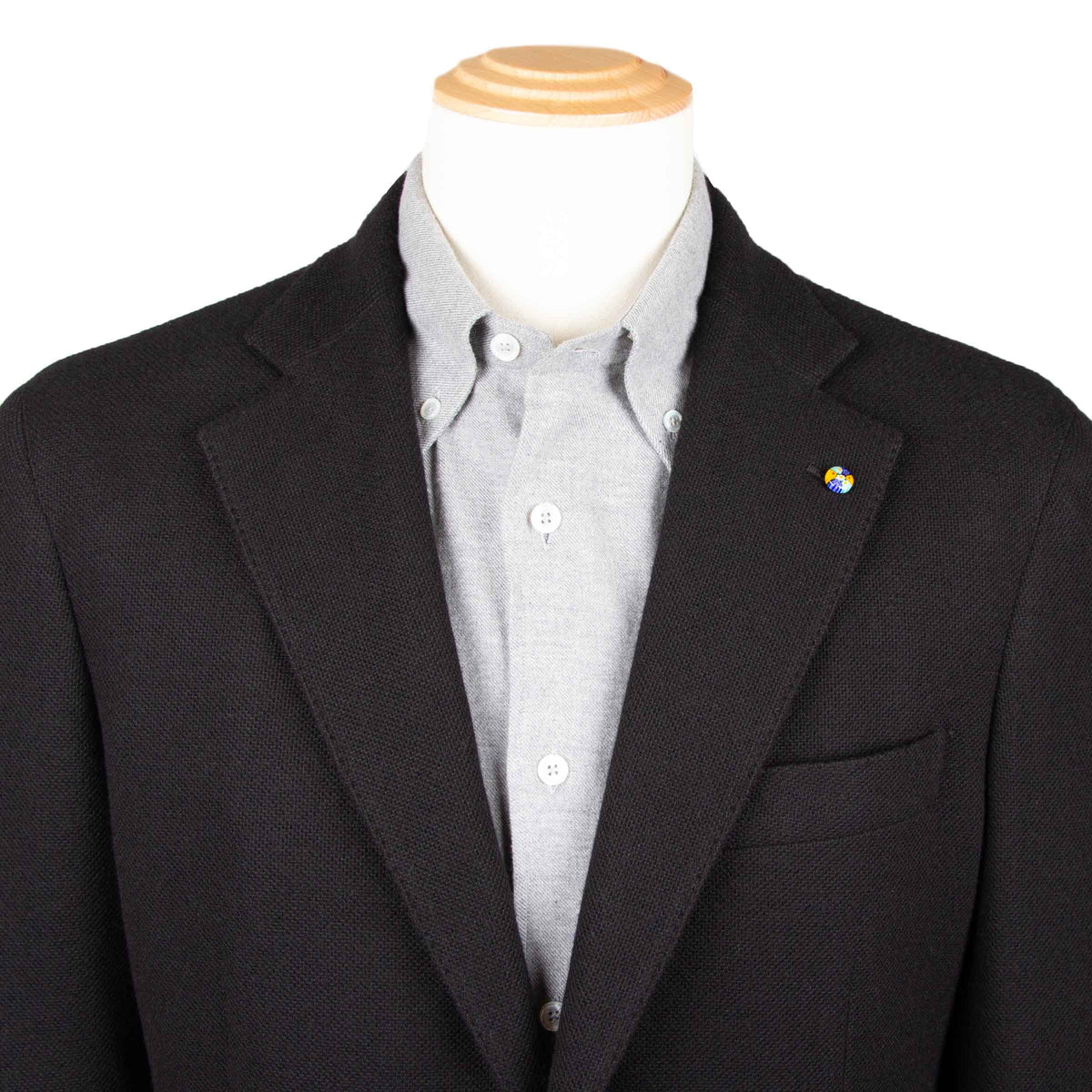 Belvest - Black 'Jacket in a Box' Cashmere Jersey Jacket JACKETS Belvest