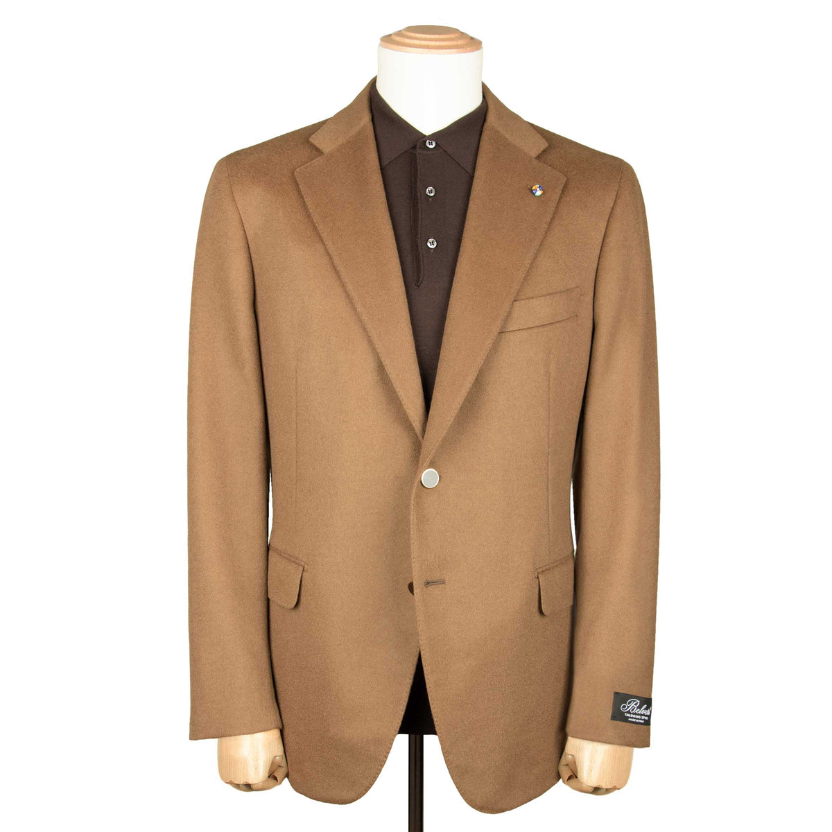 Belvest - Caramel 'Natural Soft' Wool &amp; Cashmere Jacket JACKETS Belvest