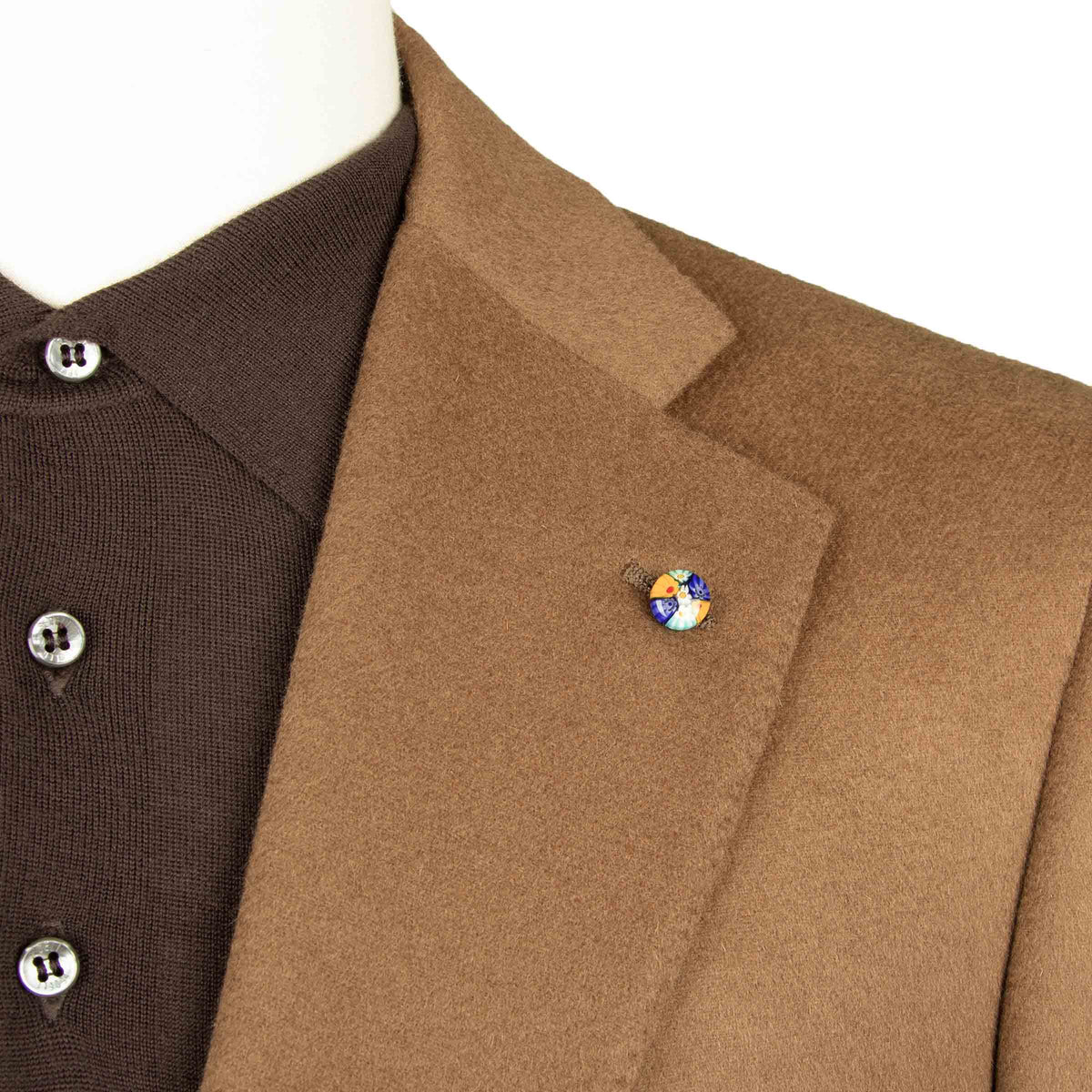 Belvest - Caramel 'Natural Soft' Wool &amp; Cashmere Jacket JACKETS Belvest
