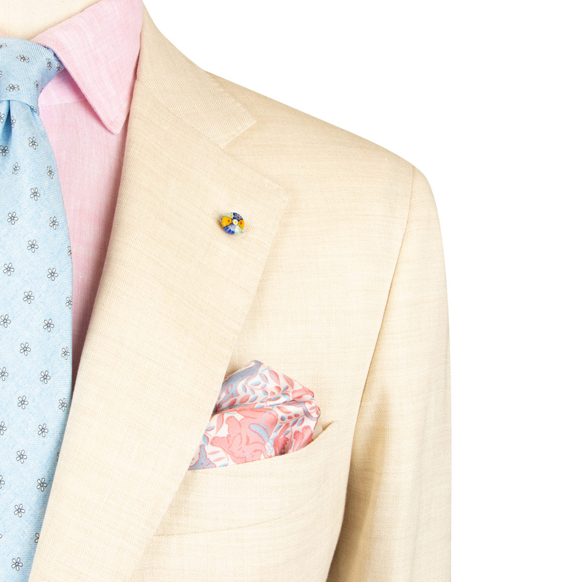 Belvest - Beige 'Natural Soft' Wool & Linen Suit SUITS Belvest