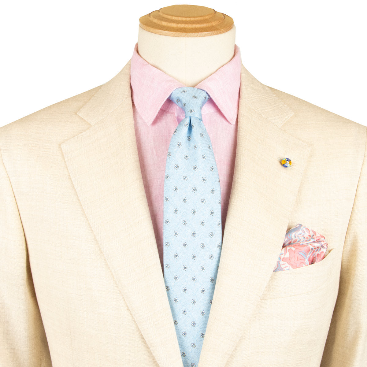 Belvest - Beige 'Natural Soft' Wool & Linen Suit SUITS Belvest
