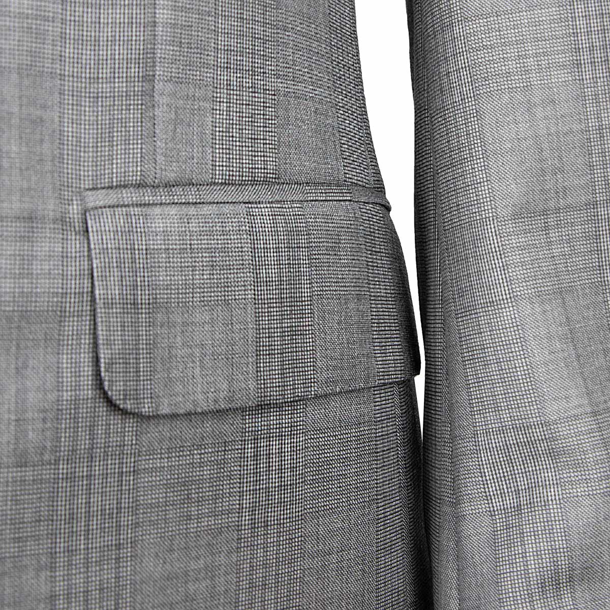 Belvest - Grey Check 'CEO' Handcrafted Pure Wool Suit SUITS Belvest