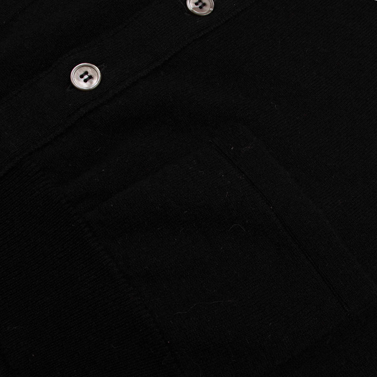 Black Beaulieu Cashmere Sleeveless Cardigan CASHMERE Robert Old