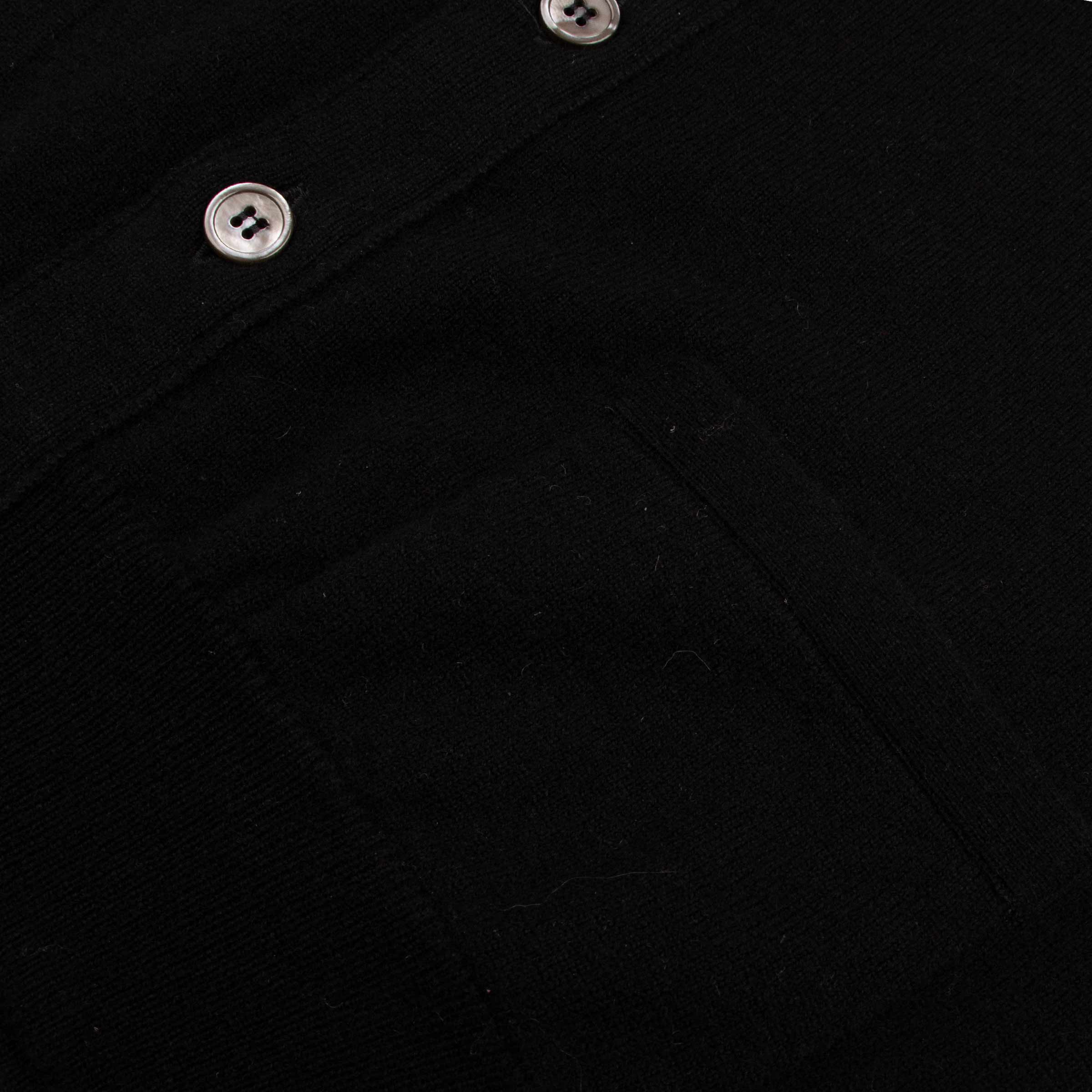 Robert Old - Black Beaulieu Cashmere Sleeveless Cardigan CASHMERE Robert Old