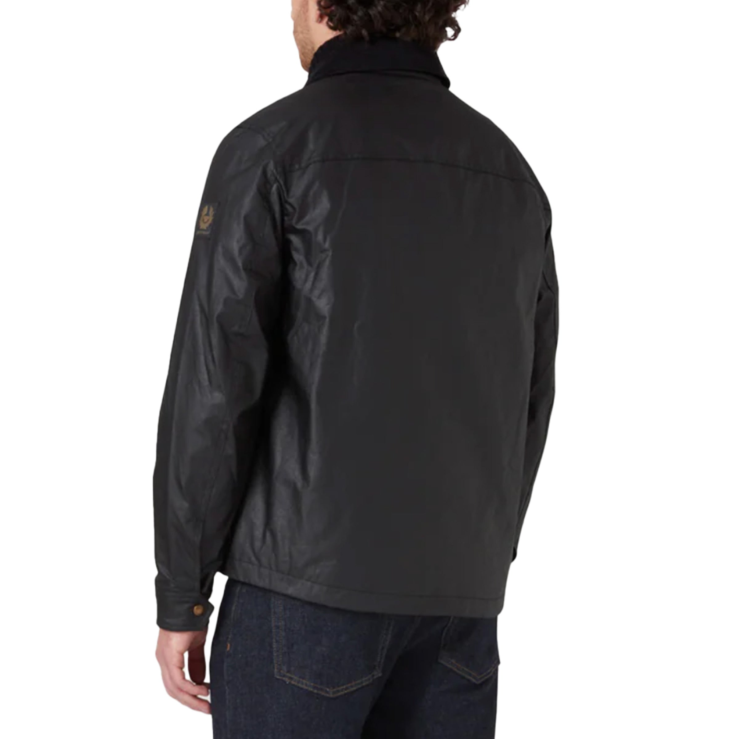 Belstaff - Black Ground Waxed Cotton Jacket BLOUSONS Belstaff