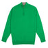 Robert Old - The Bowmore 1/4 Zip Neck Cashmere Sweater - Grasshopper Green CASHMERE Robert Old