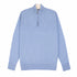 Robert Old - The Bowmore 1/4 Zip Neck Cashmere Sweater - Lapis Suez / White Undyed CASHMERE Robert Old