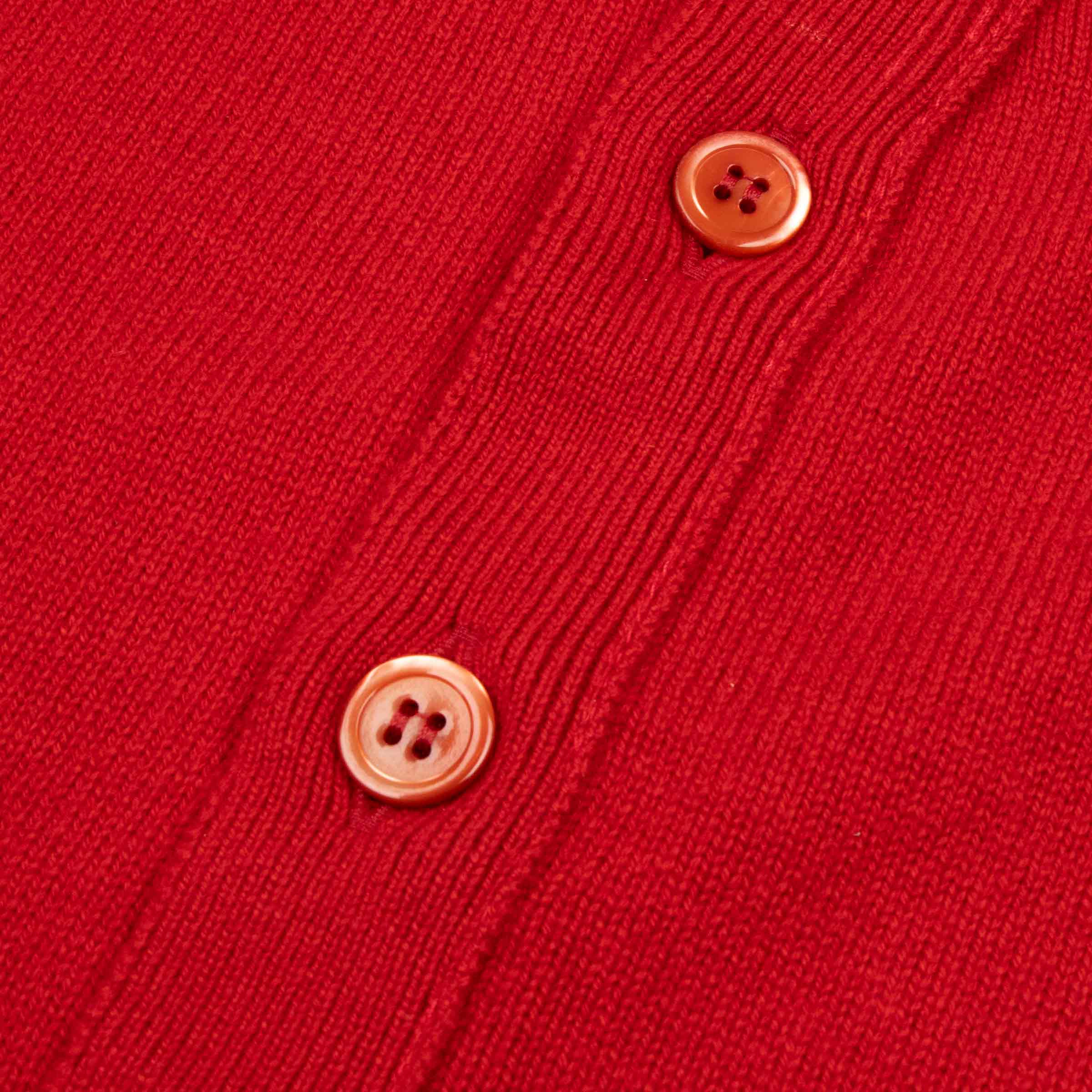 Ruby Red Mallaig 4ply Cashmere Cardigan CASHMERE Robert Old