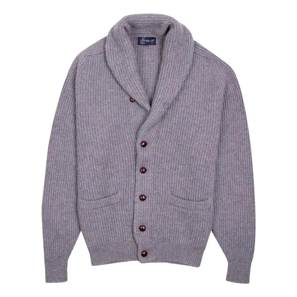 Vintage 1920/30's Shawl Collar Two-Tone Knit Wool Cardigan – La Lovely  Vintage