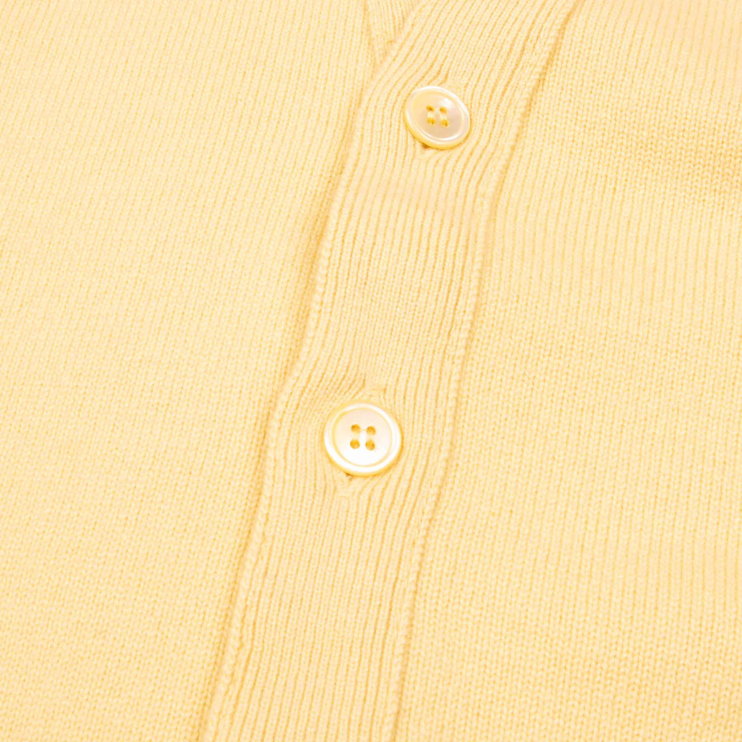 Lemon Frost Mallaig 4ply Cashmere Cardigan CASHMERE Robert Old